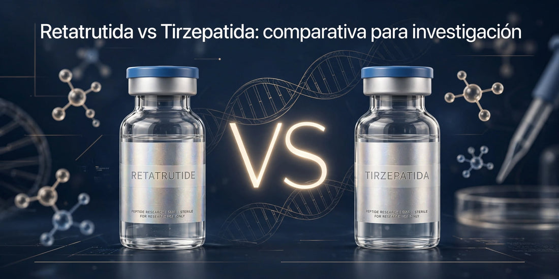 Retatrutida vs Tirzepatida: comparativa para investigación (2026)